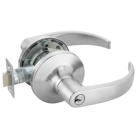 YALE Grade 1 Classroom Cylindrical Lock, Pacific Beach Lever, Conventional Cylinder, Satin Chrome Finish,  PB5408LN 626